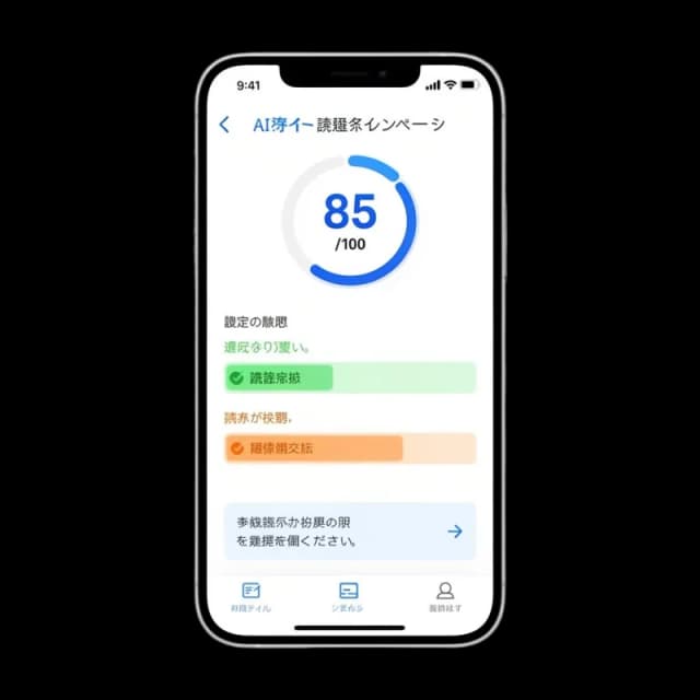 フィードバック画面