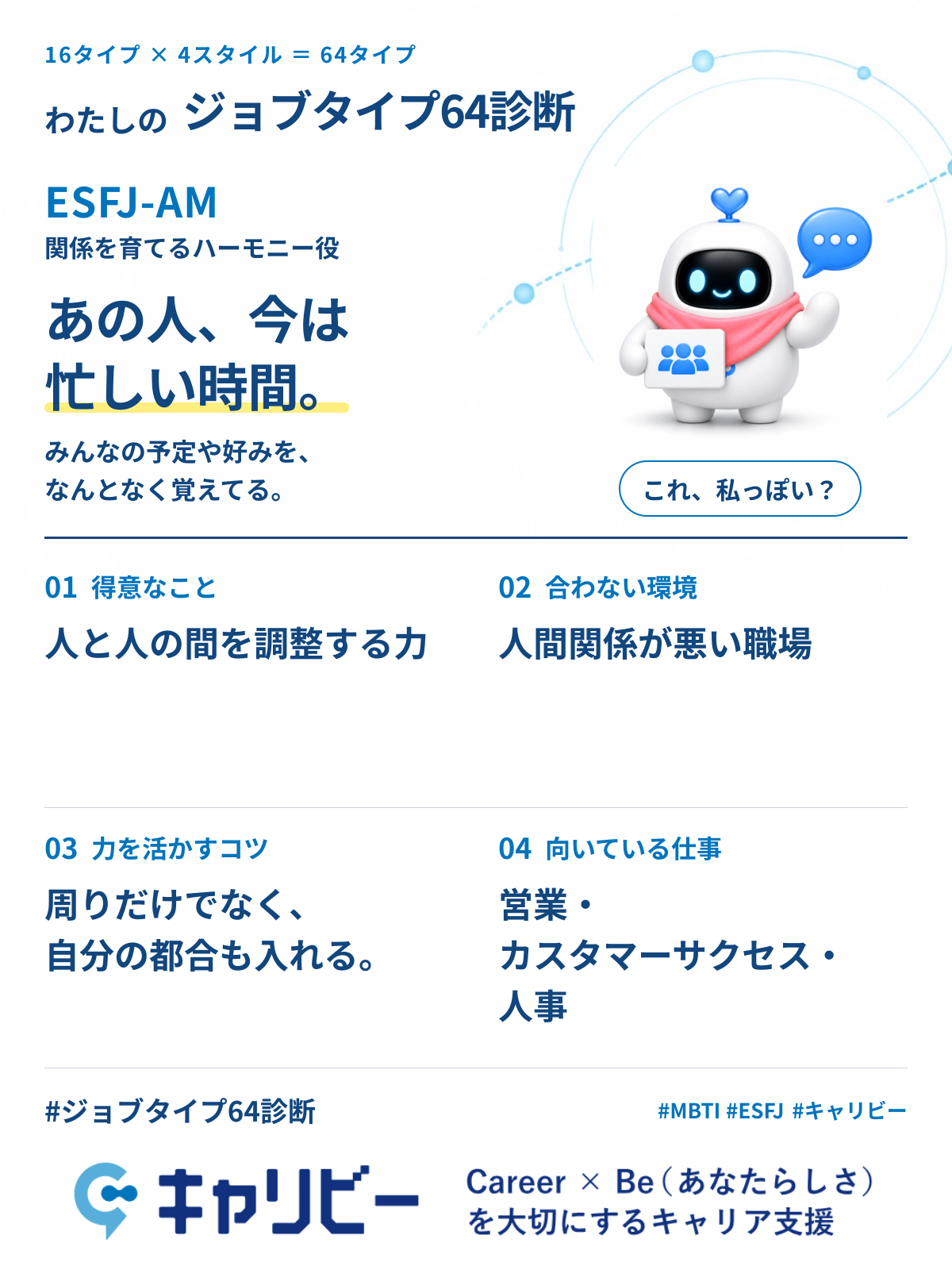 ESFJ-AM 関係を育てるハーモニー役の共有カード
