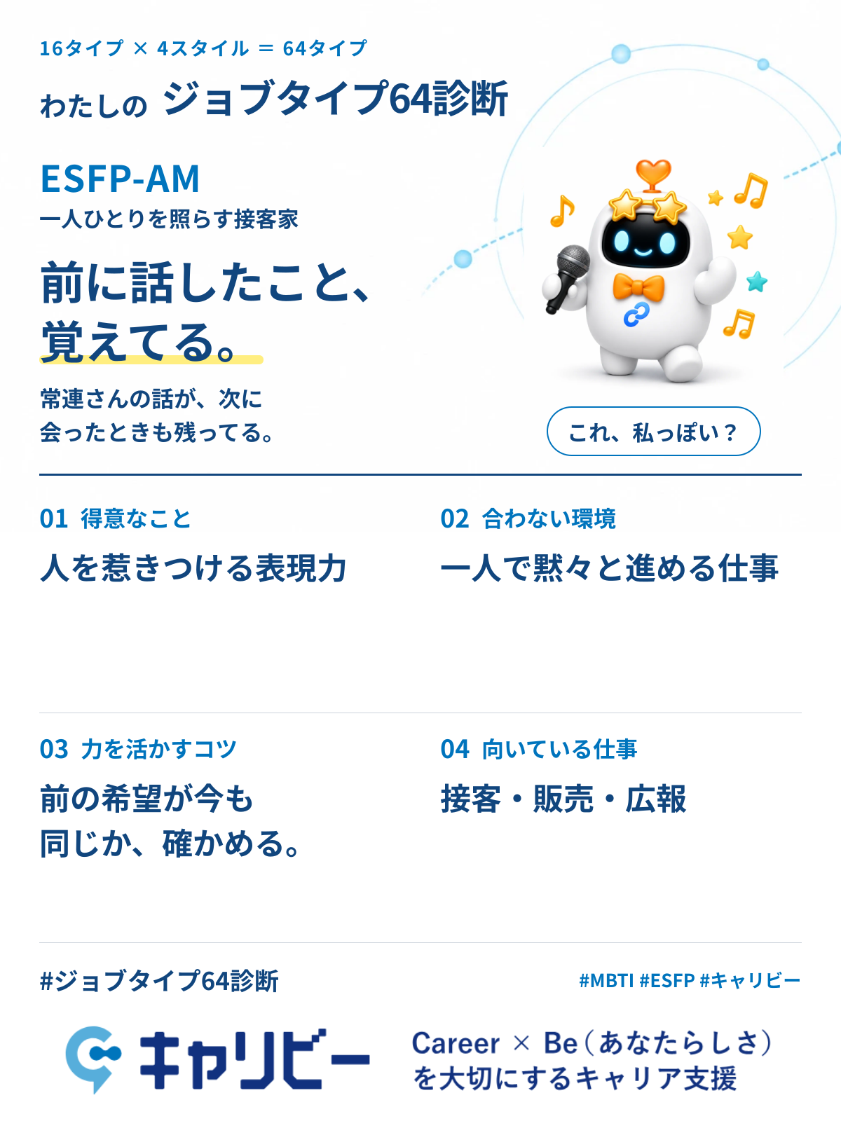ESFP-AM 一人ひとりを照らす接客家の共有カード