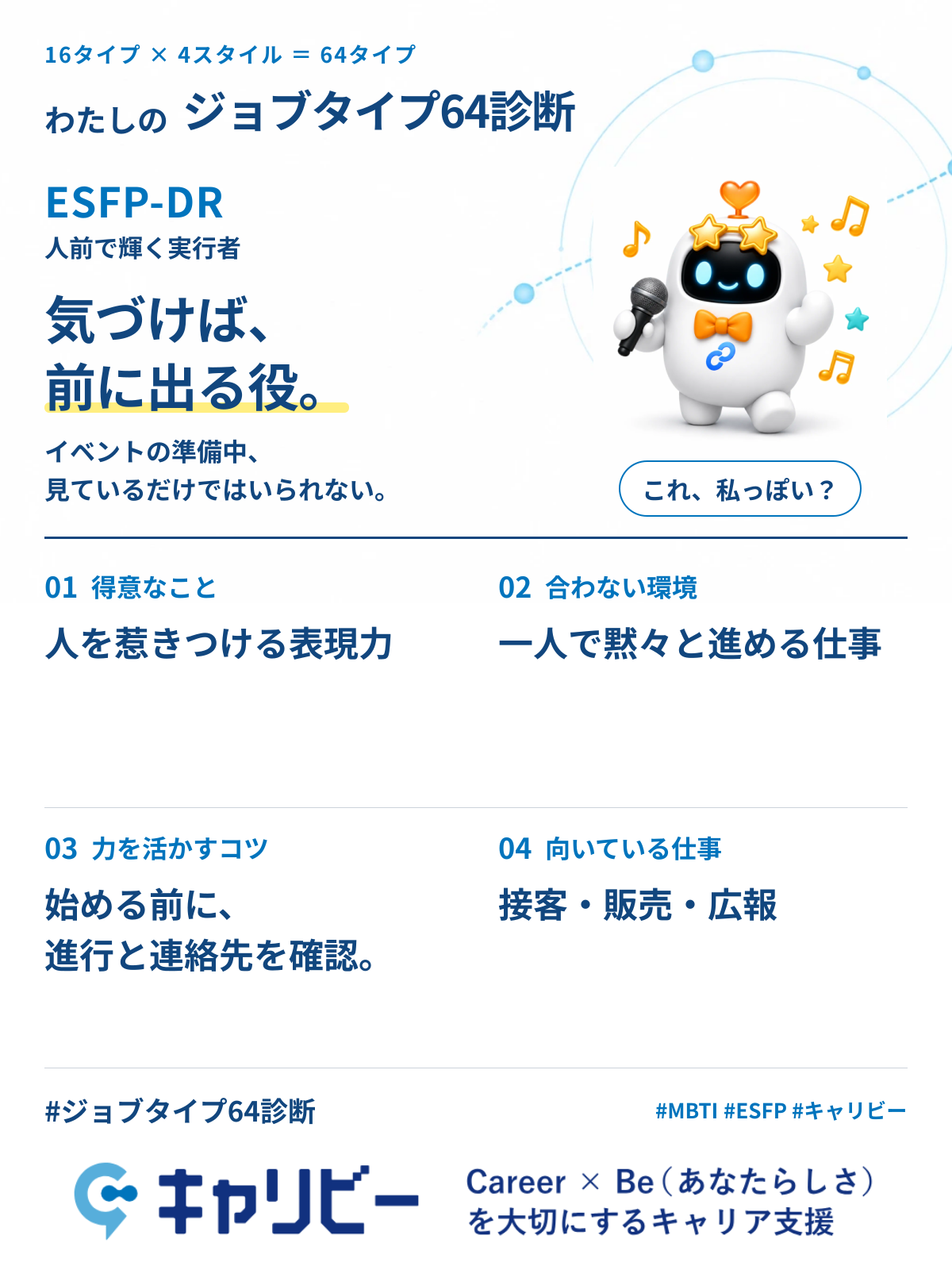 ESFP-DR 人前で輝く実行者の共有カード
