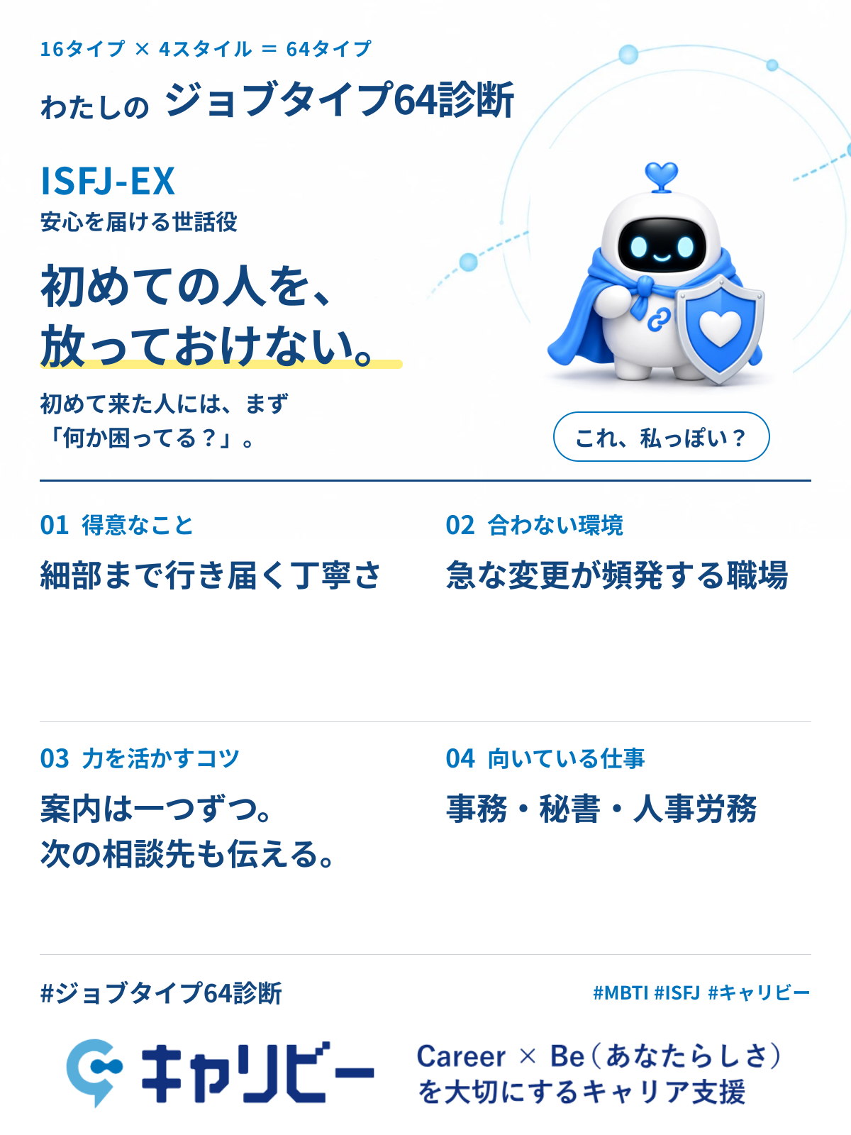 ISFJ-EX 安心を届ける世話役の共有カード