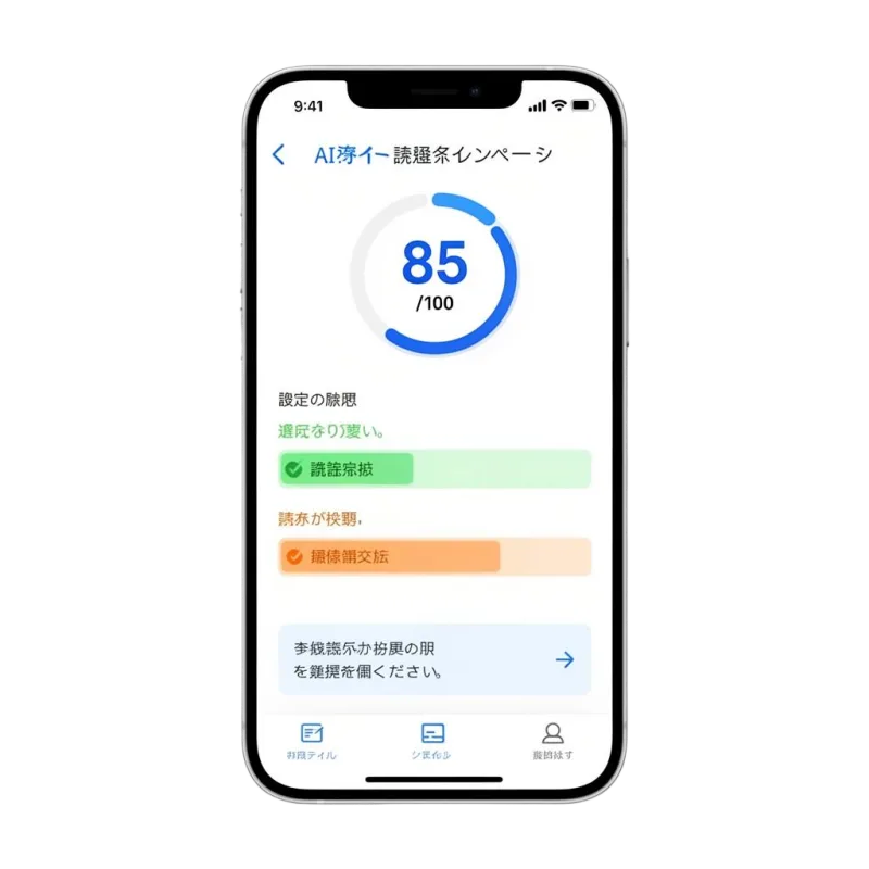 フィードバック画面